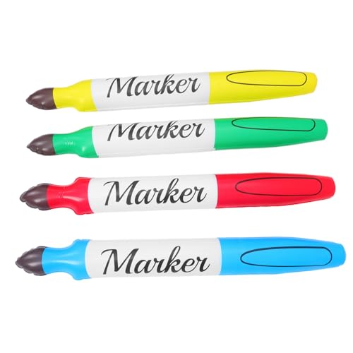 Mikinona 4 Stück Teiliges Set Große Aufblasbare Marker aus Robustem PVC Bunte Wasserfarbenstifte für Einfache Befüllung Lebendige Farbtöne als Partydeko und Schulanfang-dekoration für Mikinona 4 Stück Teiliges Set Große Aufblasbare Marker aus Robustem PVC Bunte Wasserfarbenstifte für Einfache Befüllung Lebendige Farbtöne als Partydeko und Schulanfang-dekoration für von Mikinona