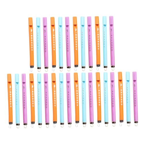 Mikinona 40 Stück Teiliges Mini Musikflöten für Sanfter Klang Sichere Materialien Bunte Farben Kreatives Geburtstags Zufällige Farbe Zufällige Farbe von Mikinona