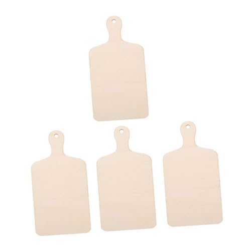 Mikinona 4Stücke Mini Holz Schneidebretter für Teiliges Interaktives DIY Graffiti für Kreative Handarbeiten und Haushaltsaccessoire von Mikinona