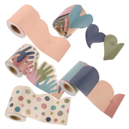 Mikinona 5 Rollen Selbstklebende Border Sticker für Klassenzimmer Wasserdichte Dekoration für Pinnwände Trendige Gestaltung für Schule und Büro Hobo Stil Mikinona 5 Rollen Selbstklebende Border Sticker für Klassenzimmer Wasserdichte Dekoration für Pinnwände Trendige Gestaltung für Schule und Büro Hobo Stil von Mikinona