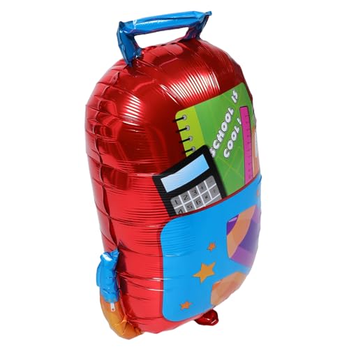 Mikinona 5 Stück Teiliges Rucksack Deko aus Aluminiumfolie Widerstandsfähige Wiederverwendbare Schulanfang Luftballons Kreative Schulranzenform für Kindergarten und Schulanfangsfeiern Mikinona 5 Stück Teiliges Rucksack Deko aus Aluminiumfolie Widerstandsfähige Wiederverwendbare Schulanfang Luftballons Kreative Schulranzenform für Kindergarten und Schulanfangsfeiern von Mikinona