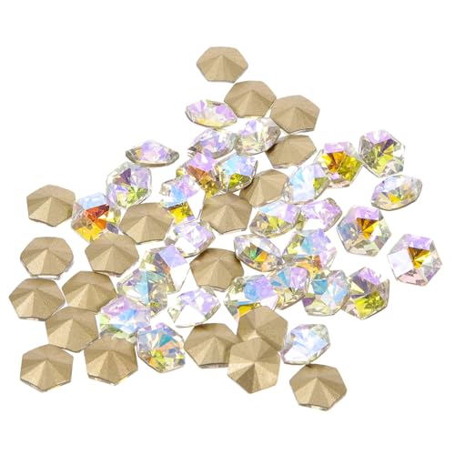 Mikinona 50 Stck. Diy Nagelkunst Strasssteine Sechseckige Nail Gems für Maniküre Selbstklebende Nagelrhinestones für Professionelle und Diy Nageldesigns Mikinona 50 Stck. Diy Nagelkunst Strasssteine Sechseckige Nail Gems für Maniküre Selbstklebende Nagelrhinestones für Professionelle und Diy Nageldesigns von Mikinona