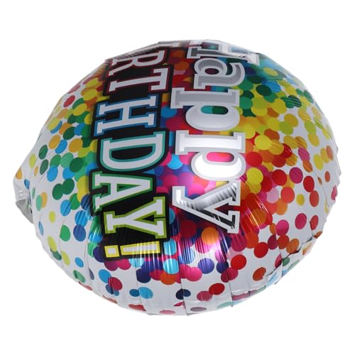 Mikinona 6 Stück Teiliges Happy Birthday Folienballons Runde Aluminiumfolie Heliumgeeignet Wiederverwendbar Leichte Polyesterfolie Schwebender Einfache Befüllung Party Dekoration Mikinona 6 Stück Teiliges Happy Birthday Folienballons Runde Aluminiumfolie Heliumgeeignet Wiederverwendbar Leichte Polyesterfolie Schwebender Einfache Befüllung Party Dekoration von Mikinona
