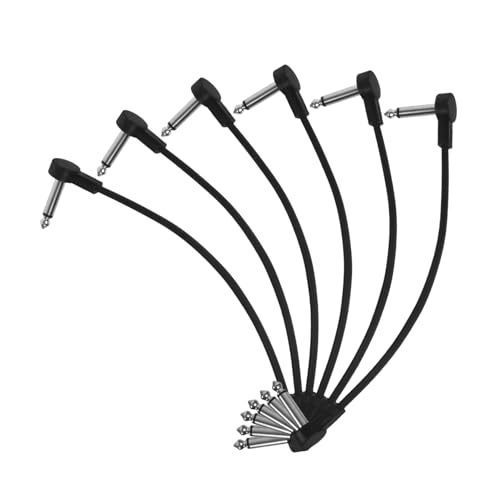 Mikinona 6Stücke Gitarren Patchkabel Professionelle Linie Instrumenten Verbindungskabel für Gitarre Bass und Effektpedale Plug And Play Design Hochwertige Verbindung Mikinona 6Stücke Gitarren Patchkabel Professionelle Linie Instrumenten Verbindungskabel für Gitarre Bass und Effektpedale Plug And Play Design Hochwertige Verbindung von Mikinona