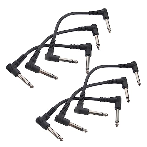 Mikinona 6Stücke Pack Gitarren Patchkabel Flache Klinkenkabel für Effektpedale Stecker für Gitarre Bass Elektronische Instrumente Langlebig Mikinona 6Stücke Pack Gitarren Patchkabel Flache Klinkenkabel für Effektpedale Stecker für Gitarre Bass Elektronische Instrumente Langlebig von Mikinona