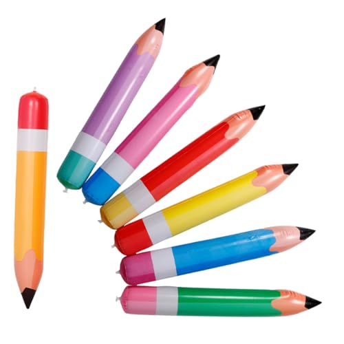 Mikinona 7 Stück Riesige Aufblasbare Bleistifte Teiliges PVC Deko für Schulanfang Mehrfarbige Klassenzimmer Dekoration Leicht und Tragbar für Feste und Partys Mikinona 7 Stück Riesige Aufblasbare Bleistifte Teiliges PVC Deko für Schulanfang Mehrfarbige Klassenzimmer Dekoration Leicht und Tragbar für Feste und Partys von Mikinona