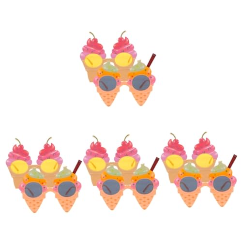Mikinona 8 Stck. Eiscreme Sonnenbrillen für Erwachsene Lustige Hawaii Party Accessoires Tragbare und Wiederverwendbare Foto Requisiten für Luau Feiern und Rosa Mikinona 8 Stck. Eiscreme Sonnenbrillen für Erwachsene Lustige Hawaii Party Accessoires Tragbare und Wiederverwendbare Foto Requisiten für Luau Feiern und Rosa von Mikinona
