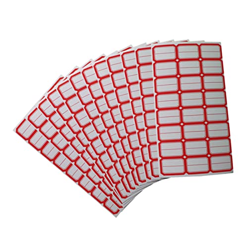 Mikinona 80 Blatt Selbstklebende Etiketten und Namensschilder für Büro und Geschäft Handgeschriebene Aufkleber für Organisation und Beschriftung Mikinona 80 Blatt Selbstklebende Etiketten und Namensschilder für Büro und Geschäft Handgeschriebene Aufkleber für Organisation und Beschriftung von Mikinona