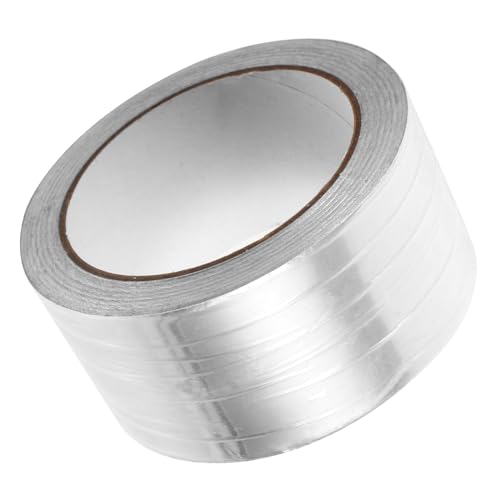 Mikinona Aluminiumfolie Klebeband Starkes Selbstklebendes Hitzebeständiges Isolierband für Lüftungskanäle Elektrisches Dichtungsband Langlebig und Formstabil von Mikinona
