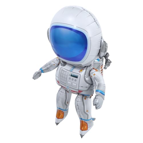 Mikinona Astronaut Folienballon Gold Heliumgeeignet Große Weltraum Deko Leichter Aufblasbarer Partyballon für Jungen Geburtstag Sichere Langlebige Aluminiumfolie als Fotohintergrund und von Mikinona