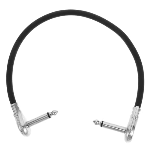 Mikinona Elektrisches Gitarrenkabel Robustes Patchkabel mit Flachem Stecker für Gitarre und Effektpedale Zuverlässige Verbindung für Musiker für Pedalboards und Instrumente von Mikinona