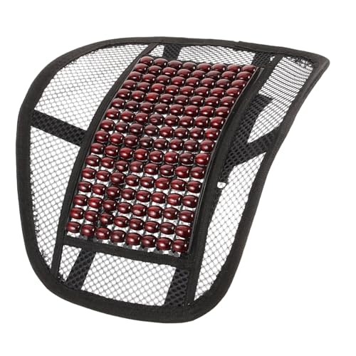 Mikinona Ergonomische Lendenwirbelstütze für Stuhl und Auto Massage Holzperlen Rückenkissen mit Atmungsaktivem Mesh Bequeme zur Schmerzlinderung und Entspanntes Sitzen Einfache Mikinona Ergonomische Lendenwirbelstütze für Stuhl und Auto Massage Holzperlen Rückenkissen mit Atmungsaktivem Mesh Bequeme zur Schmerzlinderung und Entspanntes Sitzen Einfache von Mikinona