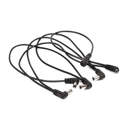 Mikinona Fach Rechtwinkliges Daisy Chain Netzteilkabel für Effektpedale Langlebiges Power Cable mit Geräuschisoliertem Design Kompatibel für Gitarren und Basspedale Sichere Federstecker für Mikinona Fach Rechtwinkliges Daisy Chain Netzteilkabel für Effektpedale Langlebiges Power Cable mit Geräuschisoliertem Design Kompatibel für Gitarren und Basspedale Sichere Federstecker für von Mikinona
