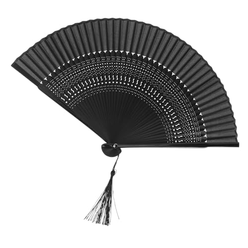 Mikinona Faltfächer im Chinesischen Stil Eleganter Handfächer für Tanz und Partys Leicht und Tragbar mit Klassischem Design und Quaste für Hochzeiten und Aufführungen Mikinona Faltfächer im Chinesischen Stil Eleganter Handfächer für Tanz und Partys Leicht und Tragbar mit Klassischem Design und Quaste für Hochzeiten und Aufführungen von Mikinona