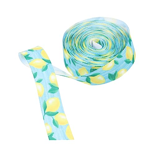 Mikinona Gemustertes Geripptes Zitronen Dekoband Breit Flexibles DIY Geschenkband für Party Fest und Ausstellungsdekoration mit Frischem Fruchtmotiv Mikinona Gemustertes Geripptes Zitronen Dekoband Breit Flexibles DIY Geschenkband für Party Fest und Ausstellungsdekoration mit Frischem Fruchtmotiv von Mikinona