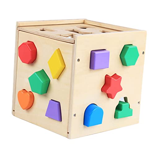Mikinona Geometrische Formen Sortierbox Lernspielzeug für Kleinkinder Montessori Holzbausteine Abgerundete Kanten Fördert Form Farberkennung Pädagogisches für Jungen und Mädchen Mikinona Geometrische Formen Sortierbox Lernspielzeug für Kleinkinder Montessori Holzbausteine Abgerundete Kanten Fördert Form Farberkennung Pädagogisches für Jungen und Mädchen von Mikinona