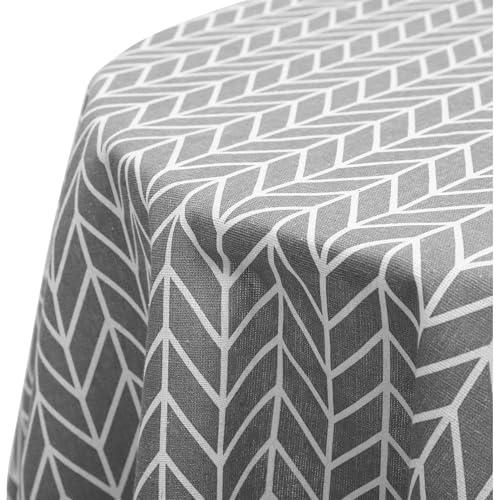 Mikinona Geometrisches Restaurant -tischdecke Tuch Party Tischdecke Fallen Esstisch Runde Tischdecke Tischdecken Runden Die Grey Bettwäsche Aus Baumwolle von Mikinona