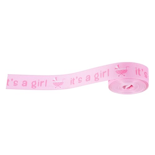 Mikinona Girl Babyparty Geschenkband Breit Weiches Polyester Glatte Oberfläche Faderesistent Vielseitig für DIY dekoration Geschenkverpackung und Floristik Zubehör Mikinona Girl Babyparty Geschenkband Breit Weiches Polyester Glatte Oberfläche Faderesistent Vielseitig für DIY dekoration Geschenkverpackung und Floristik Zubehör von Mikinona