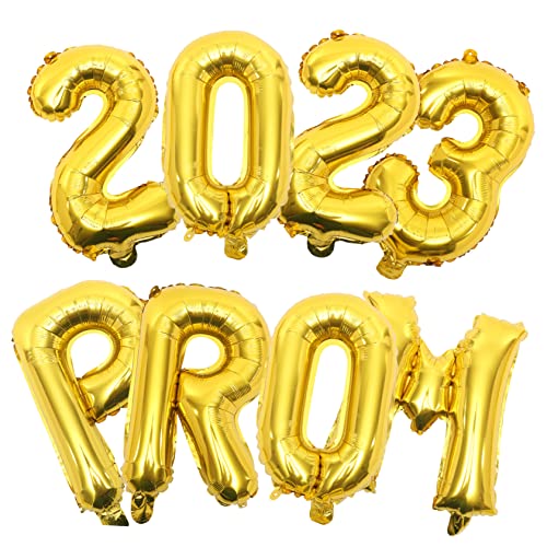Mikinona Graduations Folienballons Set Goldene Party Deko mit Aluminiumfolie Ballons Festliche Abschlussfeier Dekoration Fotorequisiten für Abschlussfeier Partygestaltung von Mikinona