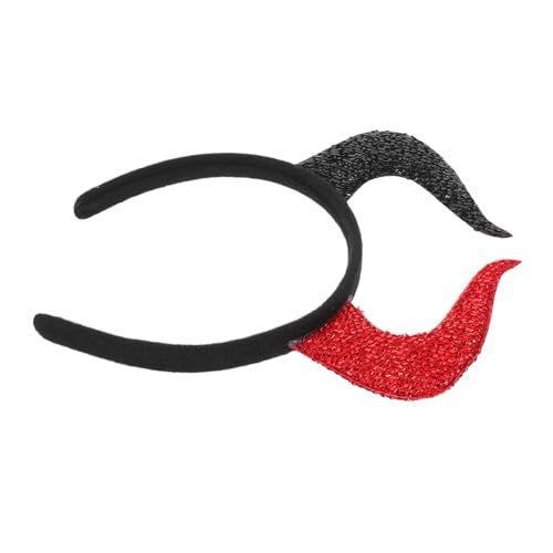 Mikinona Halloween Teufelshörner Haarreif mit Dynamischem Farbkontrast Rutschfester Damen und Herren Kopfschmuck für Halloween Cosplay Kostüm-party und Fasching von Mikinona
