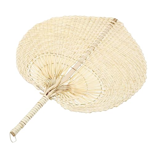 Mikinona Handgefertigter Geflochtener Cattail Leaf Fächer aus Natürlichem Stroh Umweltfreundlich mit Ergonomischem Griff für Sommer Tragbar Vielseitig als Wanddekoration Geeignet Gelb Mikinona Handgefertigter Geflochtener Cattail Leaf Fächer aus Natürlichem Stroh Umweltfreundlich mit Ergonomischem Griff für Sommer Tragbar Vielseitig als Wanddekoration Geeignet Gelb von Mikinona