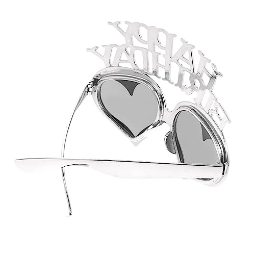 Mikinona Herzförmige Partybrille Happy Birthday Brille aus Hochwertigem Pc Material Bunte Dekorative Brille für Geburtstag Festliche Eyewear für Erwachsene Lustiges Partyaccessoire Mikinona Herzförmige Partybrille Happy Birthday Brille aus Hochwertigem Pc Material Bunte Dekorative Brille für Geburtstag Festliche Eyewear für Erwachsene Lustiges Partyaccessoire von Mikinona