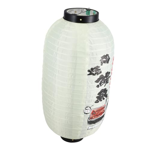 Mikinona Japanische Laterne wasserdichte Hängelampe aus Papier für Sushi Restaurants und Orientalische Dekoration mit Klassischem Design für Innen und Außeneinsatz Mikinona Japanische Laterne wasserdichte Hängelampe aus Papier für Sushi Restaurants und Orientalische Dekoration mit Klassischem Design für Innen und Außeneinsatz von Mikinona