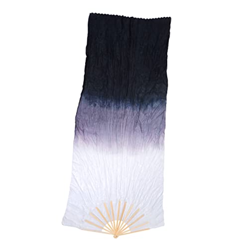 Mikinona Länglicher Bauchtanz Fächer mit Seidenstoff und Bambusgriff Gradient für Damen Eleganter Tanzfächer mit Schleier für Aufführungen und Festlichkeiten Mikinona Länglicher Bauchtanz Fächer mit Seidenstoff und Bambusgriff Gradient für Damen Eleganter Tanzfächer mit Schleier für Aufführungen und Festlichkeiten von Mikinona