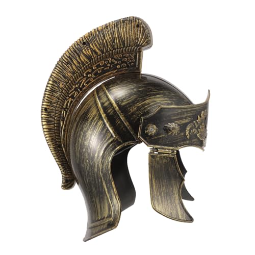 Mikinona Leichter Römischer Soldatenhelm für Erwachsene Realistische Cosplay Kopfbedeckung Vintage Mittelalter Kostüm Accessoire Atmungsaktiv und Vielseitig für Party und Karneval von Mikinona