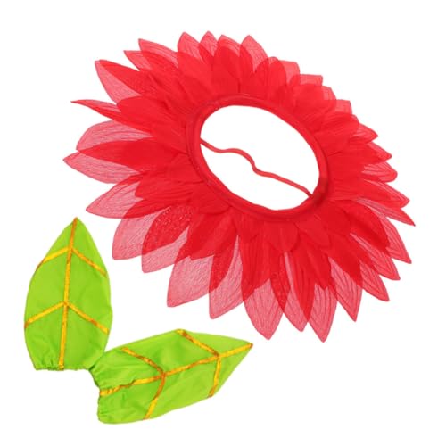 Mikinona Lustiges Sonnenblumen Kopfteil aus Weichem Leichtes Cosplay Kostüm Accessoire für Kindergarten Sportfest und Partyspaß von Mikinona