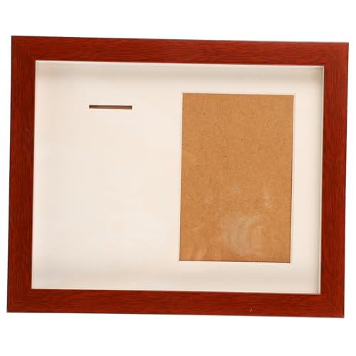 Mikinona Medaille Display Rahmen Holz Langlebige Medaillenhalter Box mit Foto Platzsparend für Marathonläufer und Sammler Dekorativer Bilderrahmen für Medaillen Zuhause von Mikinona