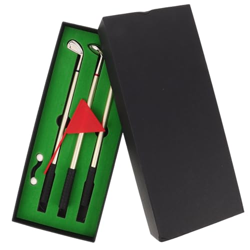 Mikinona Mini Golf Kugelschreiber Set mit Flagge und Ball Praktisches Schreibset im Golf-design mit Aufbewahrungsbox Sportliches Schreibtischspiel und für Golfer für Büro und Reisen Mikinona Mini Golf Kugelschreiber Set mit Flagge und Ball Praktisches Schreibset im Golf-design mit Aufbewahrungsbox Sportliches Schreibtischspiel und für Golfer für Büro und Reisen von Mikinona