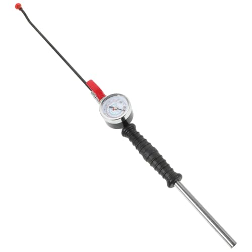 Mikinona Reifenfüllventil mit Manometer Metall Luftpumpenaufsatz Präzise Druckmessung für Auto Fahrrad Motorrad Kompakt Leicht Tragbar Vielseitig für Reifeninstandhaltung Geeignet von Mikinona