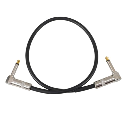 Mikinona Robustes Gitarrenpedalkabel mit Metallstecker für Bass und Gitarre Geräuschreduzierung für Klare Audioverbindungen und Optimale Klangqualität von Mikinona