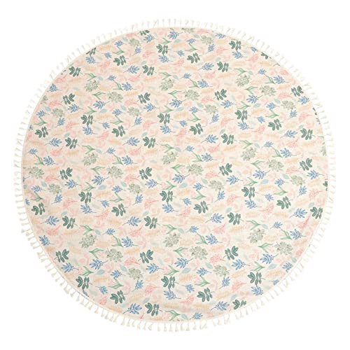 Mikinona Runde Tischdecke mit Quasten Farbige und Tischschutz und Dekoration für Esszimmer Garten und Bar Pflegeleicht und Langlebig Mikinona Runde Tischdecke mit Quasten Farbige und Tischschutz und Dekoration für Esszimmer Garten und Bar Pflegeleicht und Langlebig von Mikinona