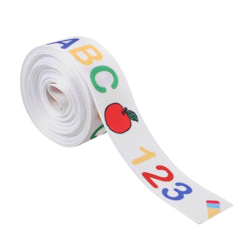 Mikinona Schulanfangs-ripsband Yards Kindergarten Geschenkband Bunte DIY Schleifen Kranz Bastelband Für Lehrer Wertschätzung Haarclips Verpackung Mikinona Schulanfangs-ripsband Yards Kindergarten Geschenkband Bunte DIY Schleifen Kranz Bastelband Für Lehrer Wertschätzung Haarclips Verpackung von Mikinona