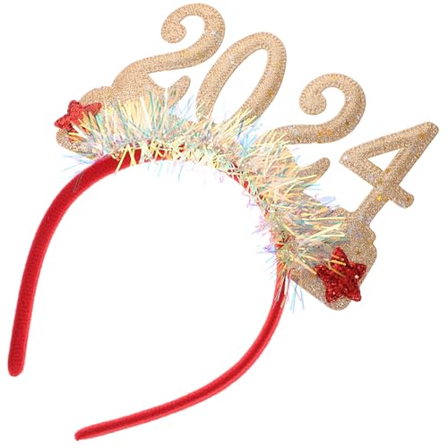 Mikinona Silvester Haarreif mit Glitzerpailletten Elegantes Year Headband für Damen und Mädchen Festliches Party-accessoire für Jahreswechsel Bar und Festival Geeignet Schonend und Modisch von Mikinona