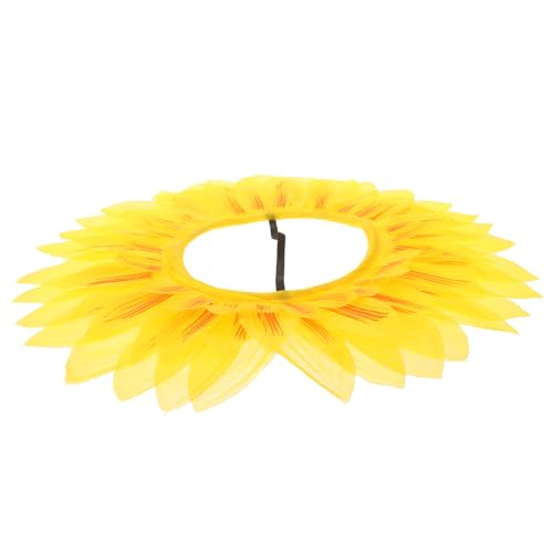 Mikinona Sonnenblumen Kopfbedeckung für Lustiges Gesichtstuch für Sportspiele und Partys Elastisch Dekoratives Accessoire für Kindergarten Events Zufällige Farbe von Mikinona