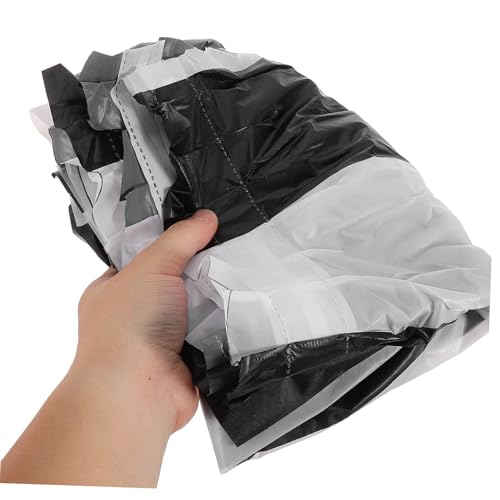 Mikinona Wasserdichter PVC Tischrock Schwarz Gestreift Für Geburtstagsparty Festliche Tischdeko Rechteckige Tische Leicht Ölbeständig Für Karneval Feier von Mikinona