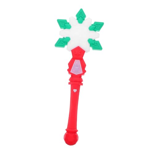 Mikinona Weihnachts Glitzerstab Schneeflocken Zauberstab LED Leuchtstab Für Schneeflocken Prinzessinnen Partygeschenk Party Leuchtstab LED Kostümstab Für von Mikinona