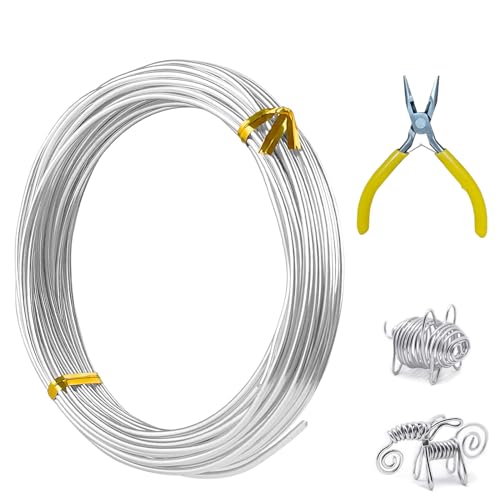 Basteldraht 2mm*5m,Aluminiumdraht Schmuckdraht,Draht zum Basteln,Schmuckdraht,Prozess Aluminiumdraht,für Schmuck, Dekoteile,Verpackung,Skulpturenhandwerk, Kranzherstellung Basteldraht 2mm*5m,Aluminiumdraht Schmuckdraht,Draht zum Basteln,Schmuckdraht,Prozess Aluminiumdraht,für Schmuck, Dekoteile,Verpackung,Skulpturenhandwerk, Kranzherstellung von Mikiuly
