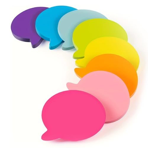 Sticky Notes,Haftnotizen Klebezettel,Farbige Haftnotizen, Haftnotizzettel,Selbstklebende Haftnotizzettel,für Büros, Wohnungen,Schulen,Blasen Form Selbstklebende Haftnotizzettel,8 Blöcke zu je 30 Blatt Sticky Notes,Haftnotizen Klebezettel,Farbige Haftnotizen, Haftnotizzettel,Selbstklebende Haftnotizzettel,für Büros, Wohnungen,Schulen,Blasen Form Selbstklebende Haftnotizzettel,8 Blöcke zu je 30 Blatt von Mikiuly