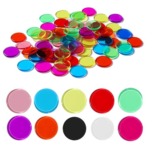 Zähler Zählchips, Bingo Chips, Klein Zähler Chips Zähler, Wertmarken Chips, Zählen Chips, Plastik Marker Spielmünzen, Bingo Spielkarten Spiel Zubehör, Bingo-Chip-Zählscheiben, für Kinder Zählen,40 PCS Zähler Zählchips, Bingo Chips, Klein Zähler Chips Zähler, Wertmarken Chips, Zählen Chips, Plastik Marker Spielmünzen, Bingo Spielkarten Spiel Zubehör, Bingo-Chip-Zählscheiben, für Kinder Zählen,40 PCS von Mikiuly