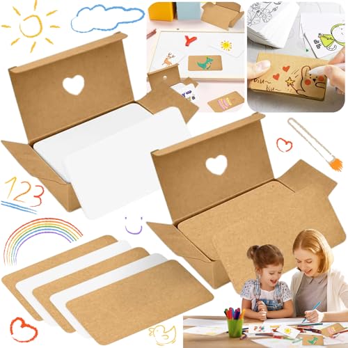 Mikqky 200 Stück Blanko Kraftpapier Karten, Kraftpapier Karteikarten, Diy Papier Karten Kärtchen, 9 x 5,4 Cm Blanko Papier, Kraftpapier Für Office, 100 x Weiße Papierkarten, 100 x Kraftpapierkarte Mikqky 200 Stück Blanko Kraftpapier Karten, Kraftpapier Karteikarten, Diy Papier Karten Kärtchen, 9 x 5,4 Cm Blanko Papier, Kraftpapier Für Office, 100 x Weiße Papierkarten, 100 x Kraftpapierkarte von Mikqky