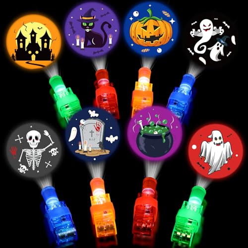 Mikulala 24 Stück Halloween Fingerlichter – LED Goodie Bag Füller, Glow-in-the-Dark Party Spielzeug Bulk für Süßes-oder-Saures & Klassenpreise Mikulala 24 Stück Halloween Fingerlichter – LED Goodie Bag Füller, Glow-in-the-Dark Party Spielzeug Bulk für Süßes-oder-Saures & Klassenpreise von Mikulala
