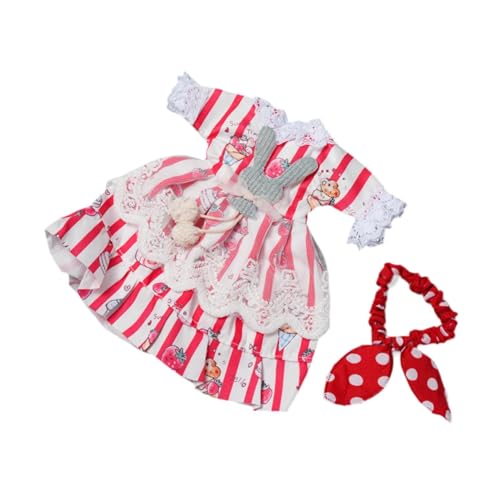 Milageto 1/6 BJD Puppe Prinzessin Kleid Oufit Dress up DIY für Kinder Geburtstag Geschenk Kleidung Party Kleid Cosplay für 30cm Prinzessin Puppe, Rot Milageto 1/6 BJD Puppe Prinzessin Kleid Oufit Dress up DIY für Kinder Geburtstag Geschenk Kleidung Party Kleid Cosplay für 30cm Prinzessin Puppe, Rot von Milageto