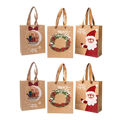 Milageto 3 Weihnachtsgeschenktüten, Sortiert, Geschenktüte mit Griffen, Papiertüten, Dekorationen für den Urlaub, DREI Sammlungen von Milageto