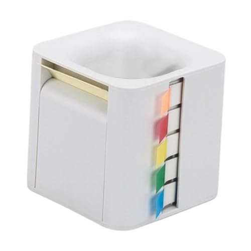 Milageto 5 in 1 Sticky Note Halterspender, Sticky Index Tabs Storage Desktop wiederverwendbare Memo -Rollen für Schüler Lehrer -Memo, Weiß Milageto 5 in 1 Sticky Note Halterspender, Sticky Index Tabs Storage Desktop wiederverwendbare Memo -Rollen für Schüler Lehrer -Memo, Weiß von Milageto
