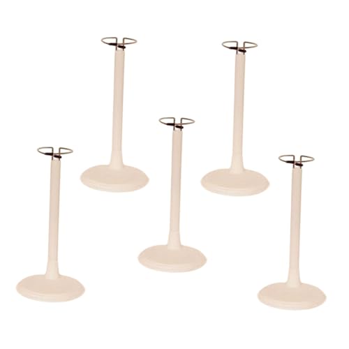 Milageto 5X Puppenständer Puppenmodell-Unterstützung Sammlerfiguren-Ausstellungsstand Plüschtier-Basis für DIY Bastelpuppen Actionfiguren, 20 bis 28 cm für 35 von Milageto