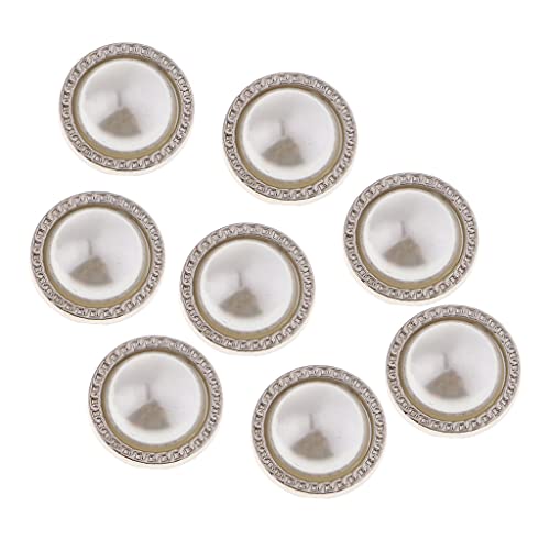 Milageto 8Pcs Perlenknöpfe schneidern für, Weiß Milageto 8Pcs Perlenknöpfe schneidern für, Weiß von Milageto
